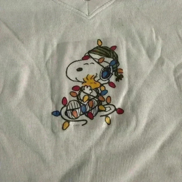 Snoopy Cherokee long sleeve V-neck T-shirt - Picture 6 of 10